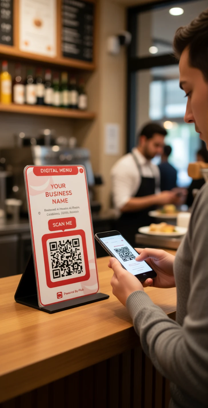 Scan QR at the table